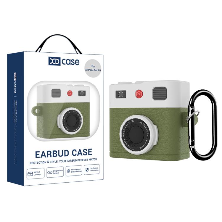 XDcase Retro Camera Style Silicone Earbuds Case, For AirPods Pro 3, For AirPods 4, For AirPods Pro 2