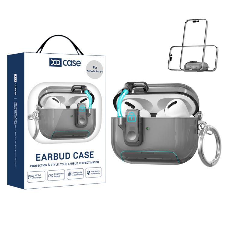 XDcase Clear TPU Auto Pop-Up Earbud Case with Holder, For AirPods 5 / 4, For AirPods Pro 3, For AirPods Pro 2