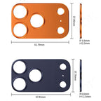 XDcase 5pcs Titanium Alloy Hollow Camera Lens Protector, For iPhone 17 Pro Max, For iPhone 17 Pro