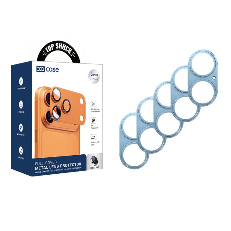 XDcase 5pcs Titanium Alloy Hollow Camera Lens Protector, For iPhone 17