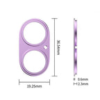 XDcase 5pcs Titanium Alloy Hollow Camera Lens Protector, For iPhone 17