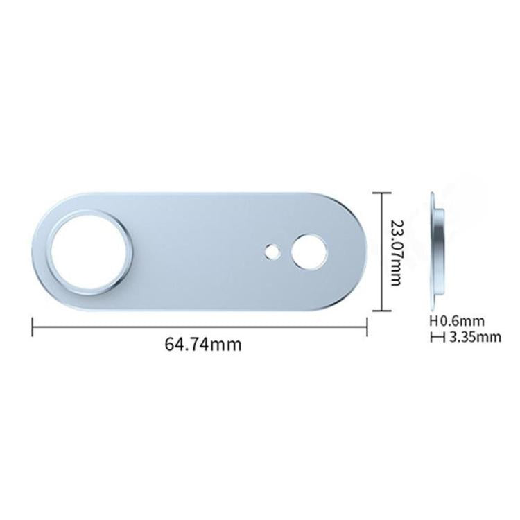 XDcase 5pcs Titanium Alloy Hollow Camera Lens Protector, For iPhone Air