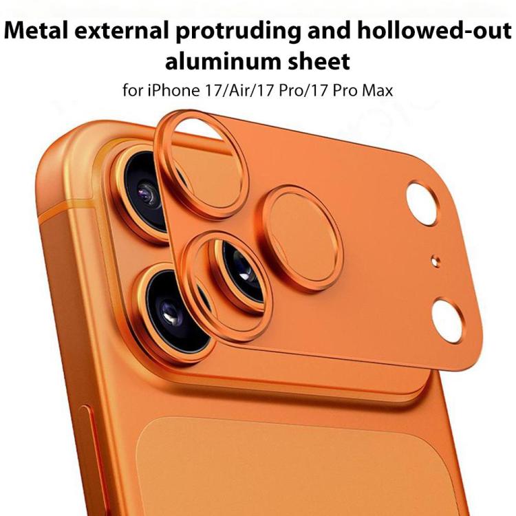 XDcase 5pcs Titanium Alloy Hollow Camera Lens Protector, For iPhone Air