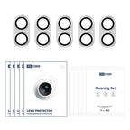 XDcase 5pcs Armor Full-Coverage Frosted Metal Camera Lens Ring Film, For iPhone 17