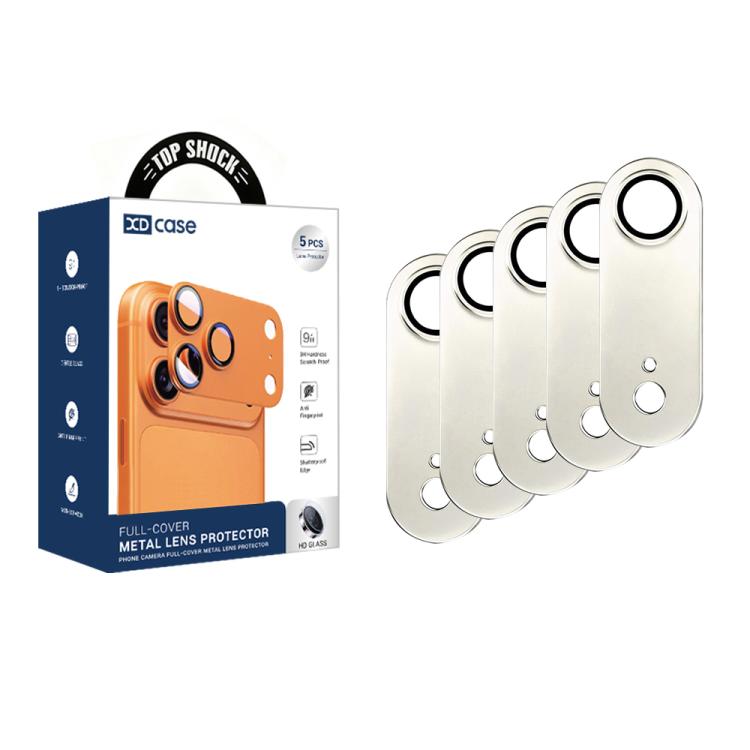 XDcase 5pcs Armor Full-Coverage Frosted Metal Camera Lens Ring Film, For iPhone Air