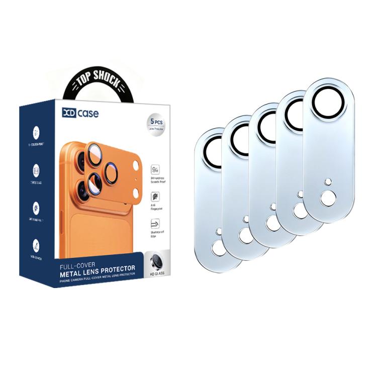 XDcase 5pcs Armor Full-Coverage Frosted Metal Camera Lens Ring Film, For iPhone Air