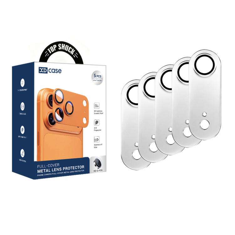 XDcase 5pcs Armor Full-Coverage Frosted Metal Camera Lens Ring Film, For iPhone Air