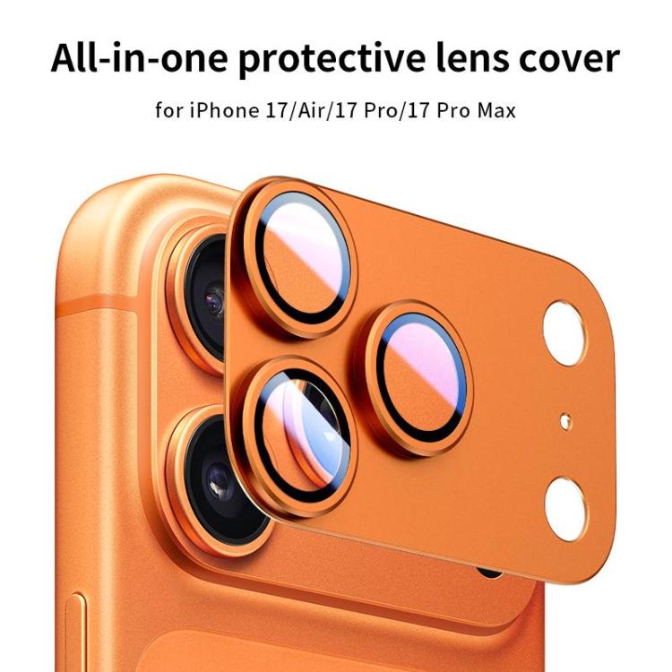 XDcase 5pcs Armor Full-Coverage Frosted Metal Camera Lens Ring Film, For iPhone Air