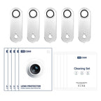 XDcase 5pcs Armor Full-Coverage Frosted Metal Camera Lens Ring Film, For iPhone Air