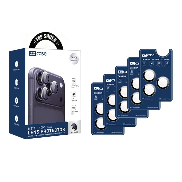 XDcase 5pcs AF + AR Hawkeye Camera Lens Protector with Alignment Tool, For iPhone 17 Pro Max, For iPhone 17 Pro