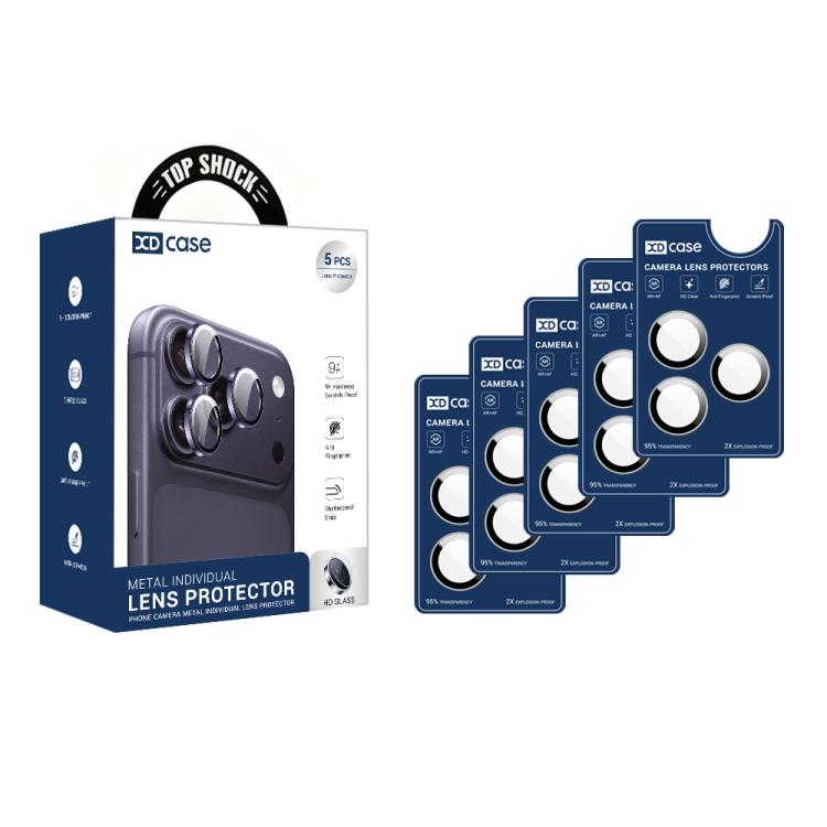 XDcase 5pcs AF + AR Hawkeye Camera Lens Protector with Alignment Tool, For iPhone 17 Pro Max, For iPhone 17 Pro