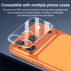 XDcase 5pcs Transparent Integrated Tempered Glass Camera Film, For iPhone 17 Pro Max, For iPhone 17 Pro, For iPhone 17, For iPhone Air