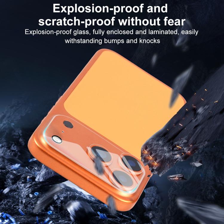 XDcase 5pcs Transparent Integrated Tempered Glass Camera Film, For iPhone 17 Pro Max, For iPhone 17 Pro, For iPhone 17, For iPhone Air