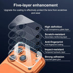 XDcase 5pcs Transparent Integrated Tempered Glass Camera Film, For iPhone 17 Pro Max, For iPhone 17 Pro, For iPhone 17, For iPhone Air