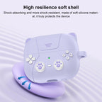 XDcase Retro Cat Cartoon Silicone Earbuds Case, For Samsung Galaxy Buds3 / 3 Pro / 3 FE