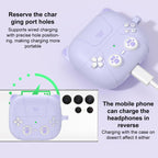 XDcase Retro Cat Cartoon Silicone Earbuds Case, For Samsung Galaxy Buds3 / 3 Pro / 3 FE