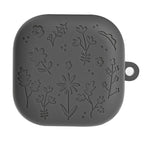 XDcase Floral Embossing Silicone Earbuds Case with Hook, For Samsung Galaxy Buds4 / 4 Pro