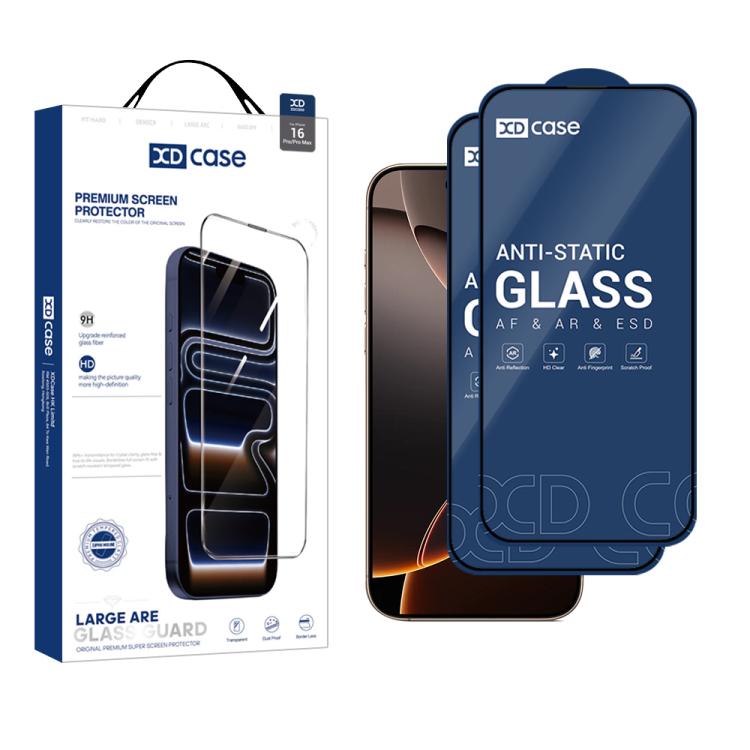 XDcase 2pcs / Pack Silk Screen Printed HD Tempered Glass Film, For iPhone 17e / 16e, For iPhone 17 Pro Max, For iPhone 17 Pro, For iPhone 17, For iPhone Air, For iPhone 16 Pro Max, For iPhone 16 Pro, For iPhone 16 Plus, For iPhone 16                   ...