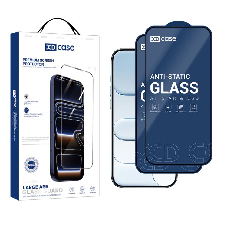 XDcase 2pcs / Pack Silk Screen Printed HD Tempered Glass Film, For iPhone 17e / 16e, For iPhone 17 Pro Max, For iPhone 17 Pro, For iPhone 17, For iPhone Air, For iPhone 16 Pro Max, For iPhone 16 Pro, For iPhone 16 Plus, For iPhone 16                   ...