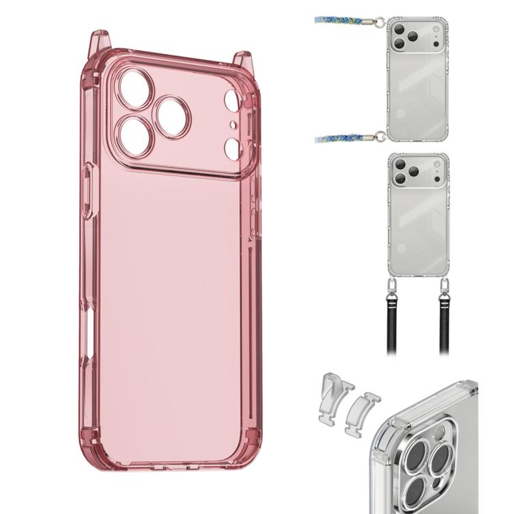XDcase Candy DIY Detachable Lanyard Hole Shockproof Phone Case, For iPhone 17 Pro Max, For iPhone 17 Pro, For iPhone 17, For iPhone Air, For iPhone 16 Pro Max, For iPhone 16 Pro, For iPhone 16 Plus, For iPhone 16
