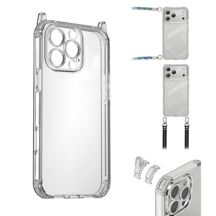 XDcase Candy DIY Detachable Lanyard Hole Shockproof Phone Case, For iPhone 17 Pro Max, For iPhone 17 Pro, For iPhone 17, For iPhone Air, For iPhone 16 Pro Max, For iPhone 16 Pro, For iPhone 16 Plus, For iPhone 16