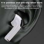 XDcase 4 Pairs Replacement Silicone Sponge Ear Tips, XS/S/M/L Size, 4 Pairs XS/S/M/L Size(White Orange)