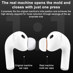 XDcase 4 Pairs Replacement Silicone Sponge Ear Tips, XS/S/M/L Size, 4 Pairs XS/S/M/L Size(White Orange)