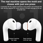 XDcase 4 Pairs Replacement Silicone Sponge Ear Tips, XS/S/M/L Size, 4 Pairs XS/S/M/L Size(White Orange)