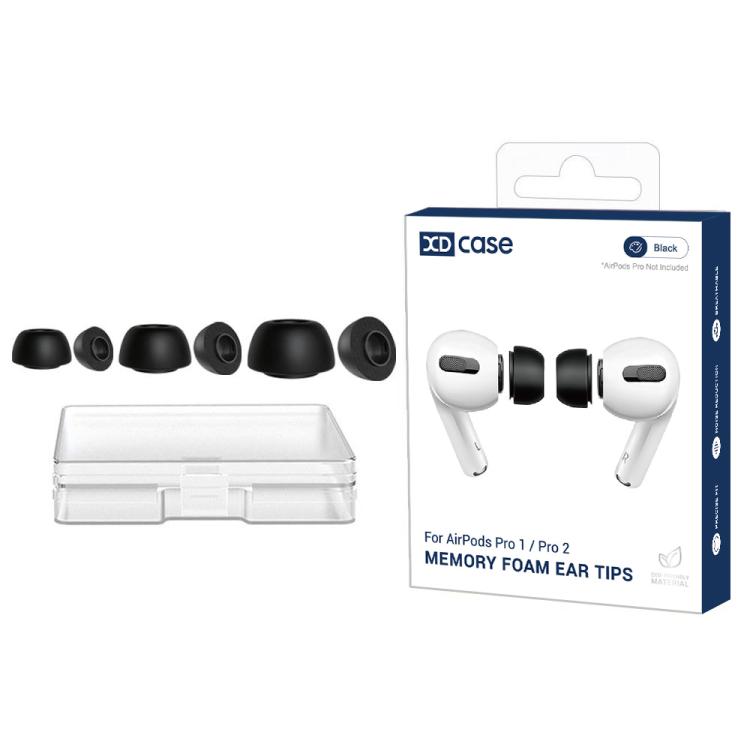 XDcase 3 Pairs Replacement Memory Foam Ear Tips, S/M/L Size, 3 Pairs S/M/L Size