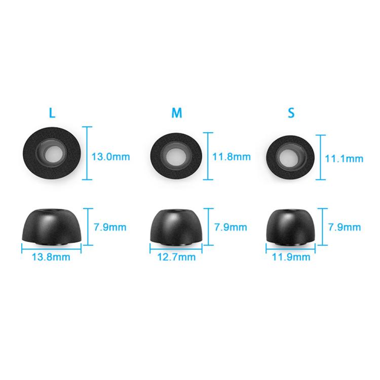 XDcase 3 Pairs Replacement Memory Foam Ear Tips, S/M/L Size, 3 Pairs S/M/L Size