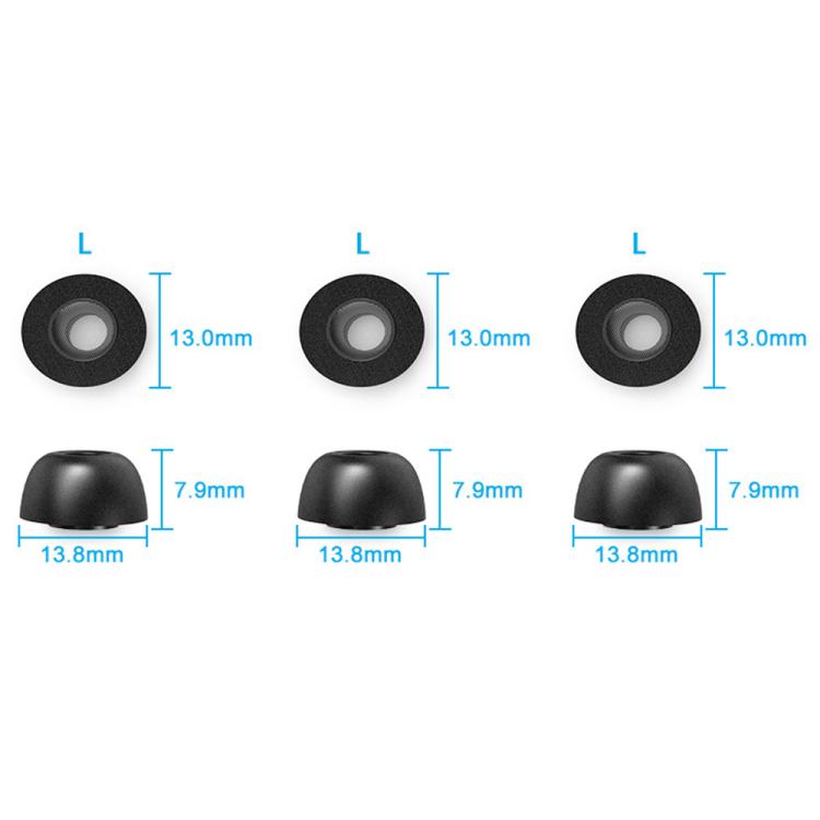 XDcase 3 Pairs Replacement Memory Foam Ear Tips, L Size, 3 Pairs S Size
