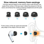 XDcase 3 Pairs Replacement Memory Foam Ear Tips, M Size, 3 Pairs M Size