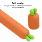 XDcase Cute Carrots Design Anti-Slip Silicone Stylus Pen Sleeve, For Apple Pencil Pro / 2