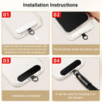 XDcase Detachable 3-in-1 Crossbody / Neck / Wrist Strap Anti-Lost Phone Lanyard with Tab
