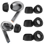 XDcase 4 Pairs Replacement Memory Foam Ear Tips, XS/S/M/L Size, 4 Pairs XS/S/M/L Size
