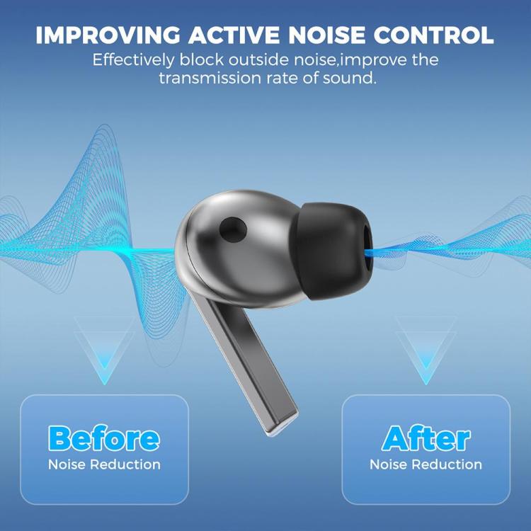 XDcase 4 Pairs Replacement Memory Foam Ear Tips, XS/S/M/L Size, 4 Pairs XS/S/M/L Size
