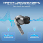 XDcase 4 Pairs Replacement Memory Foam Ear Tips, XS/S/M/L Size, 4 Pairs XS/S/M/L Size