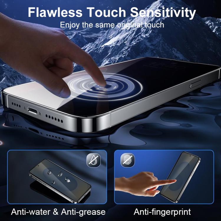 XDcase 2pcs / Pack Silk Screen Printed Anti-Peep Tempered Glass Screen Protector, Support Fingerprint Unlock, For Samsung Galaxy S26+ 5G, For Samsung Galaxy S26 Ultra 5G, For Samsung Galaxy S26 5G, For Samsung Galaxy S25 5G, For Samsung Galaxy S25+ 5G ...