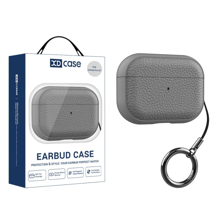 XDcase Lychee Texture TPU Earbuds Case with Buckle, For AirPods 5 / 4, For AirPods Pro 3, For AirPods Pro 2 / 1
