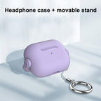 XDcase Music Boy Macaron Earbud Case with Ring Buckle, For AirPods Pro 3, For AirPods 4, For AirPods Pro 2 / 1