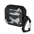 XDcase Camouflage Security Lock Earbuds Case with Carabiner, For Samsung Galaxy Buds3 / 3 Pro / 3 FE