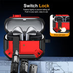 XDcase Solid Color Security Lock Earbuds Case with Carabiner, For Samsung Galaxy Buds3 / 3 Pro / 3 FE