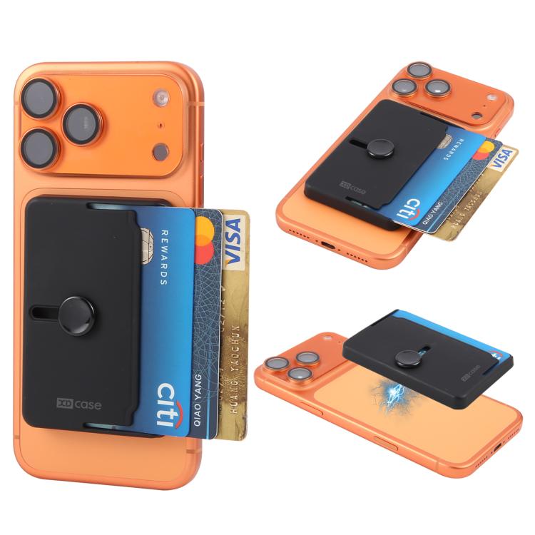 XDcase Side-Push Magnetic 3-Card Holder For iPhone / Galaxy & More