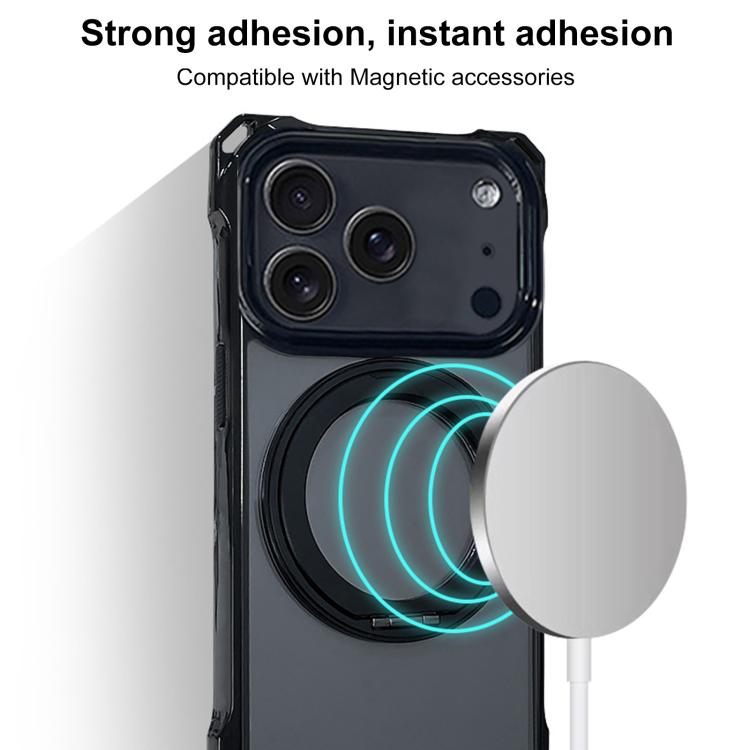XDcase Pivot Stand Four-Corner Hole Magnetic Phone Case, Lanyard Not Included, For iPhone 17 Pro Max, For iPhone 17 Pro
