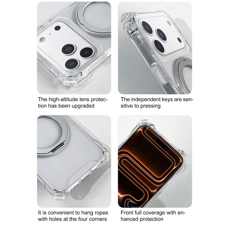 XDcase Pivot Stand Four-Corner Hole Magnetic Phone Case, Lanyard Not Included, For iPhone 17 Pro Max, For iPhone 17 Pro
