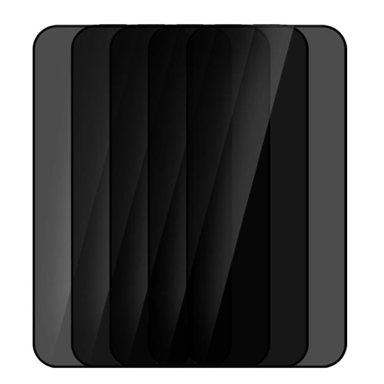 XDcase 5pcs / Pack Silk Screen Printed Anti-Peep Tempered Glass Screen Protector, For iPhone 17e / 16e, For iPhone 17 Pro Max, For iPhone 17 Pro, For iPhone 17, For iPhone Air, For iPhone 16 Pro Max, For iPhone 16 Pro, For iPhone 16 Plus, For iPhone 16...