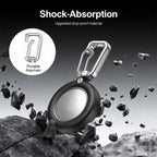 XDcase Fully Enclosed Waterproof Protective Case with Hook, For AirTag 2nd Gen / 1st Gen