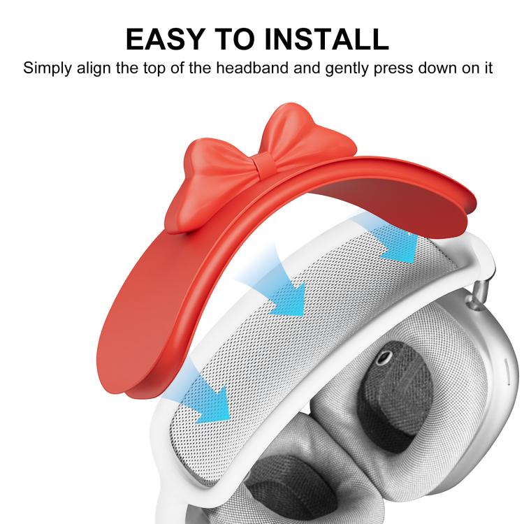 Bowknot Silicone Headband Decorative Cover, For AirPods Max