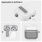 XDcase Armor Full-body Earphone Case with Hook & Security Lock, For AirPods 5 / 4, For AirPods Pro 3, For AirPods Pro 2 / 1