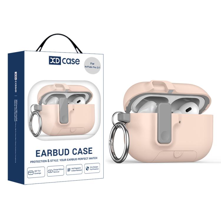 XDcase Armor Full-body Earphone Case with Hook & Security Lock, For AirPods 5 / 4, For AirPods Pro 3, For AirPods Pro 2 / 1